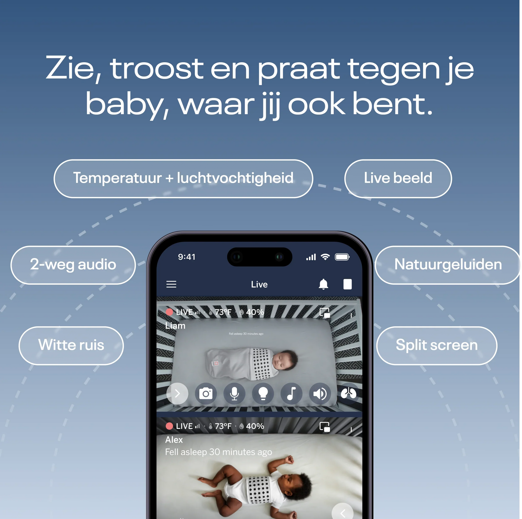 Nanit Pro camera babyfoon met app + Floor Stand