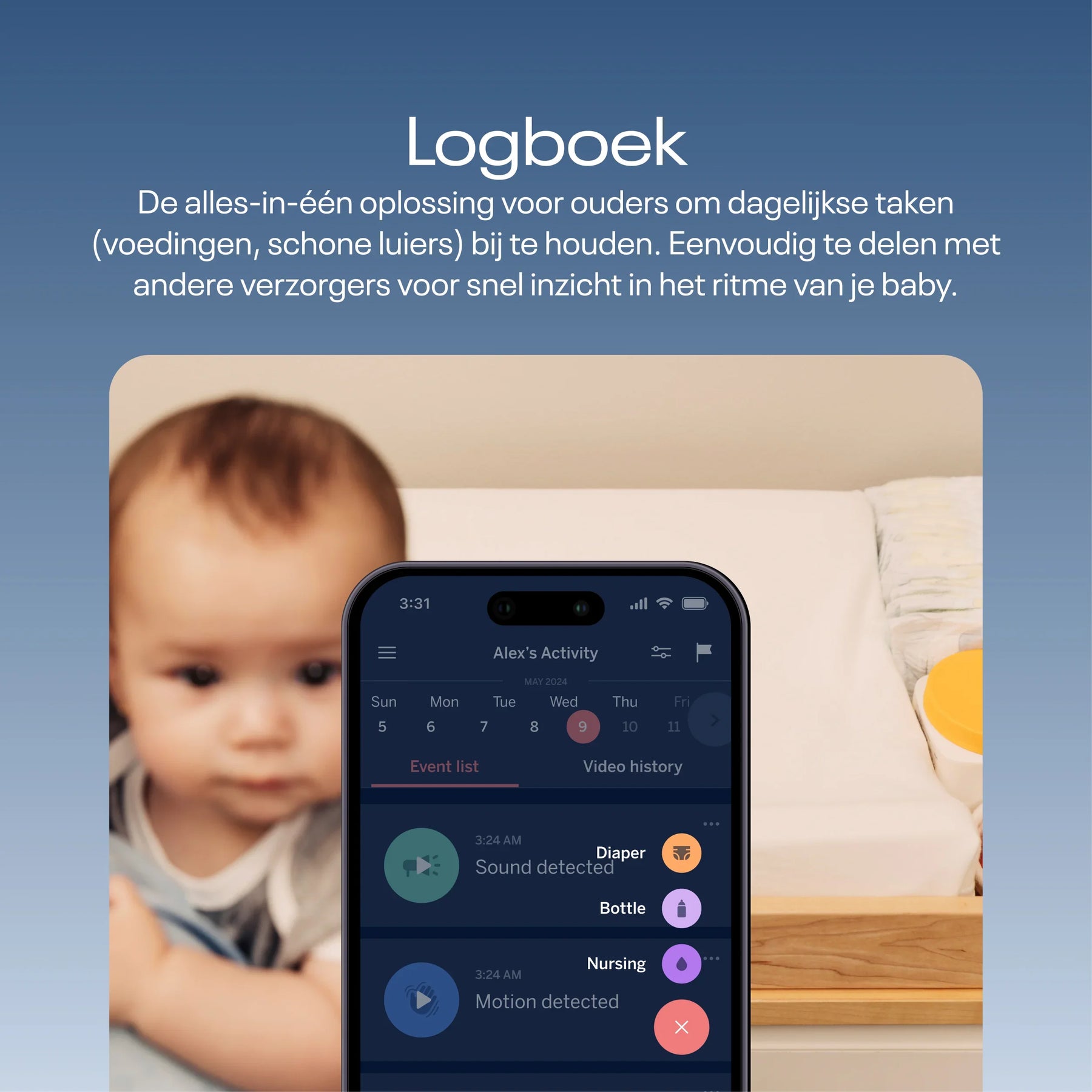 Nanit Pro camera babyfoon met app + Floor Stand
