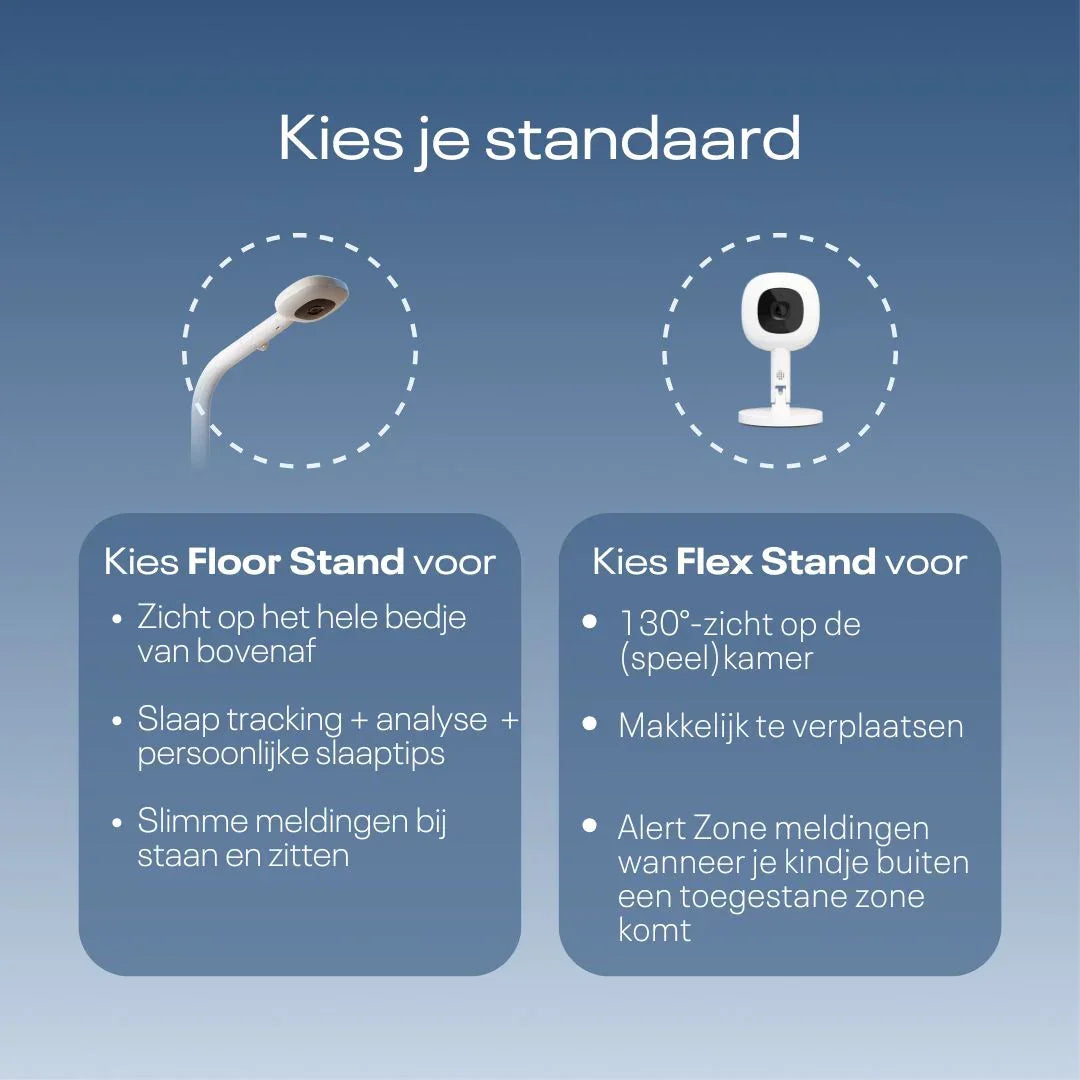 Nanit Pro camera babyfoon met app en Flex Stand