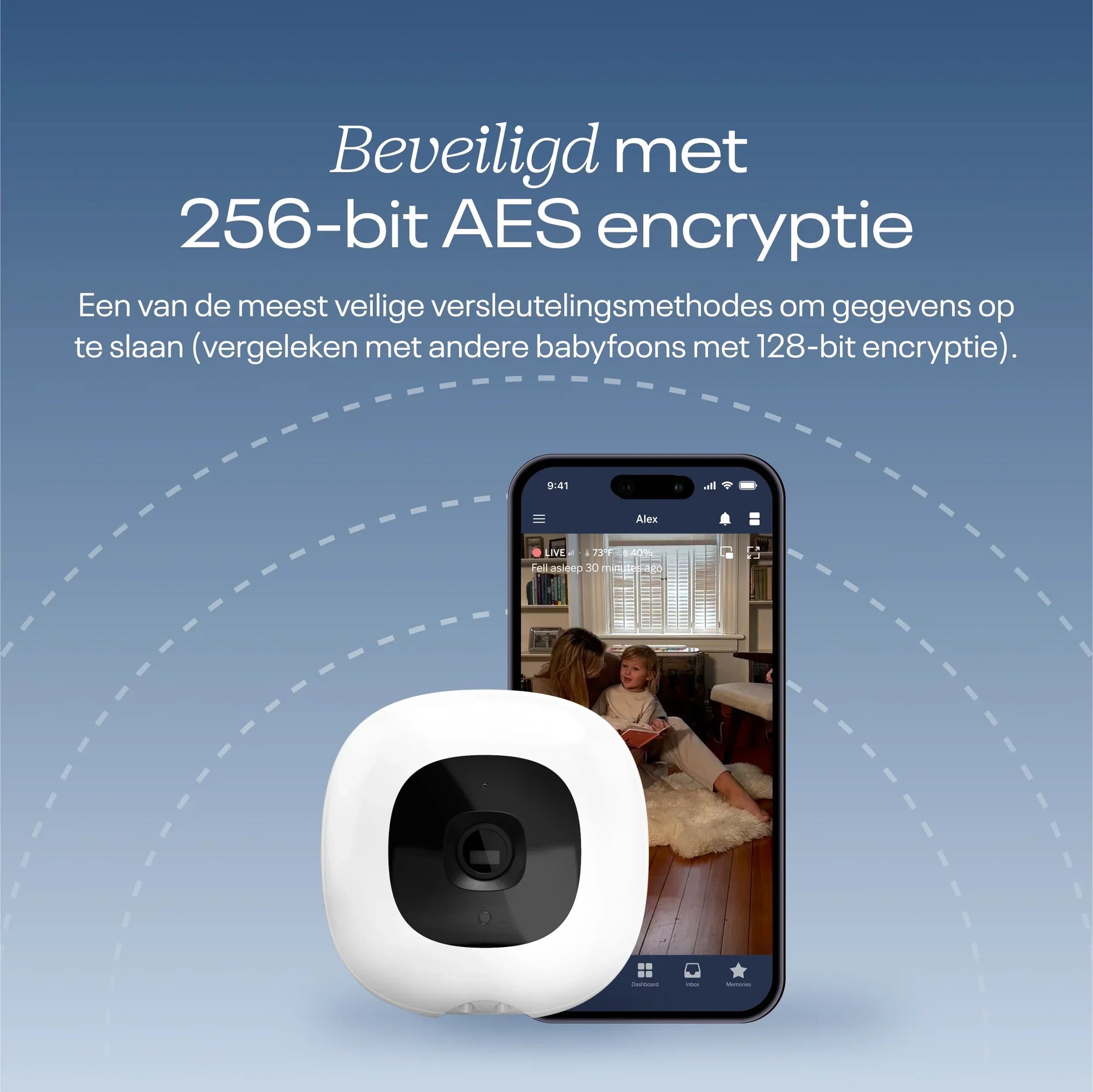 Nanit Pro camera babyfoon met app en Flex Stand