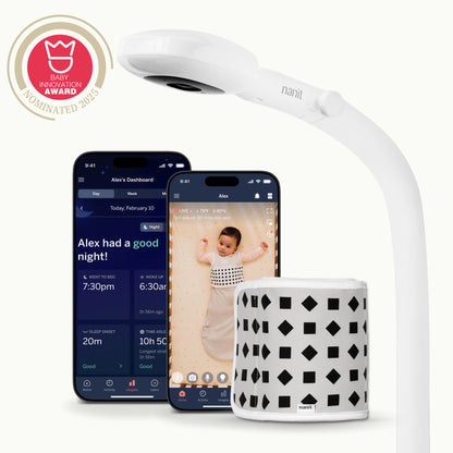 | Nanit Pro camera babyfoon met app, Floor Stand en Ademhalingsband