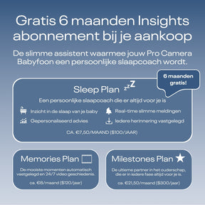 Nanit Pro camera babyfoon met app + Floor Stand