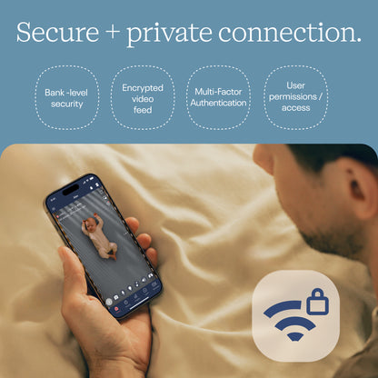 | Nanit Smart Baby Monitor with secure encrypted video, multi-factor authentication and private user access
