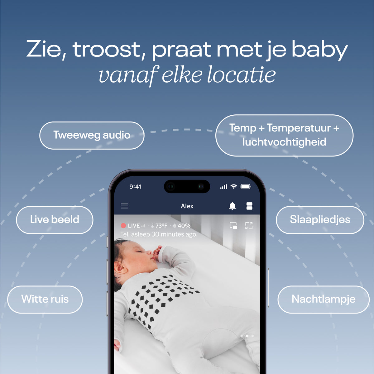 Nanit Pro Camera - baby monitor + Flex Stand